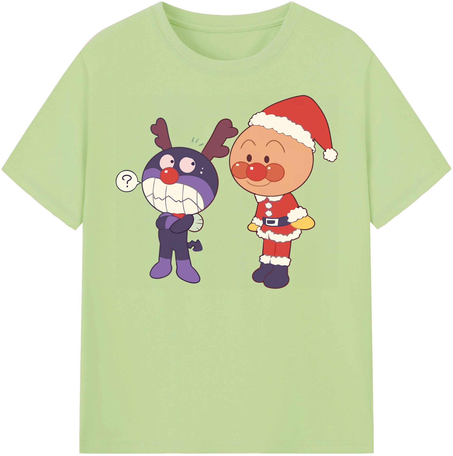 （画像用） アンパンマン Anpanman 綿100％半袖Tシャツ（フロントプリント）